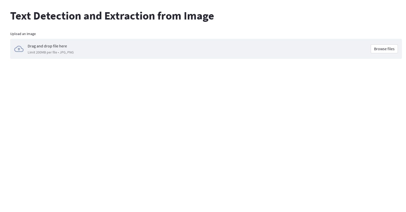 Detect and extract text from an image