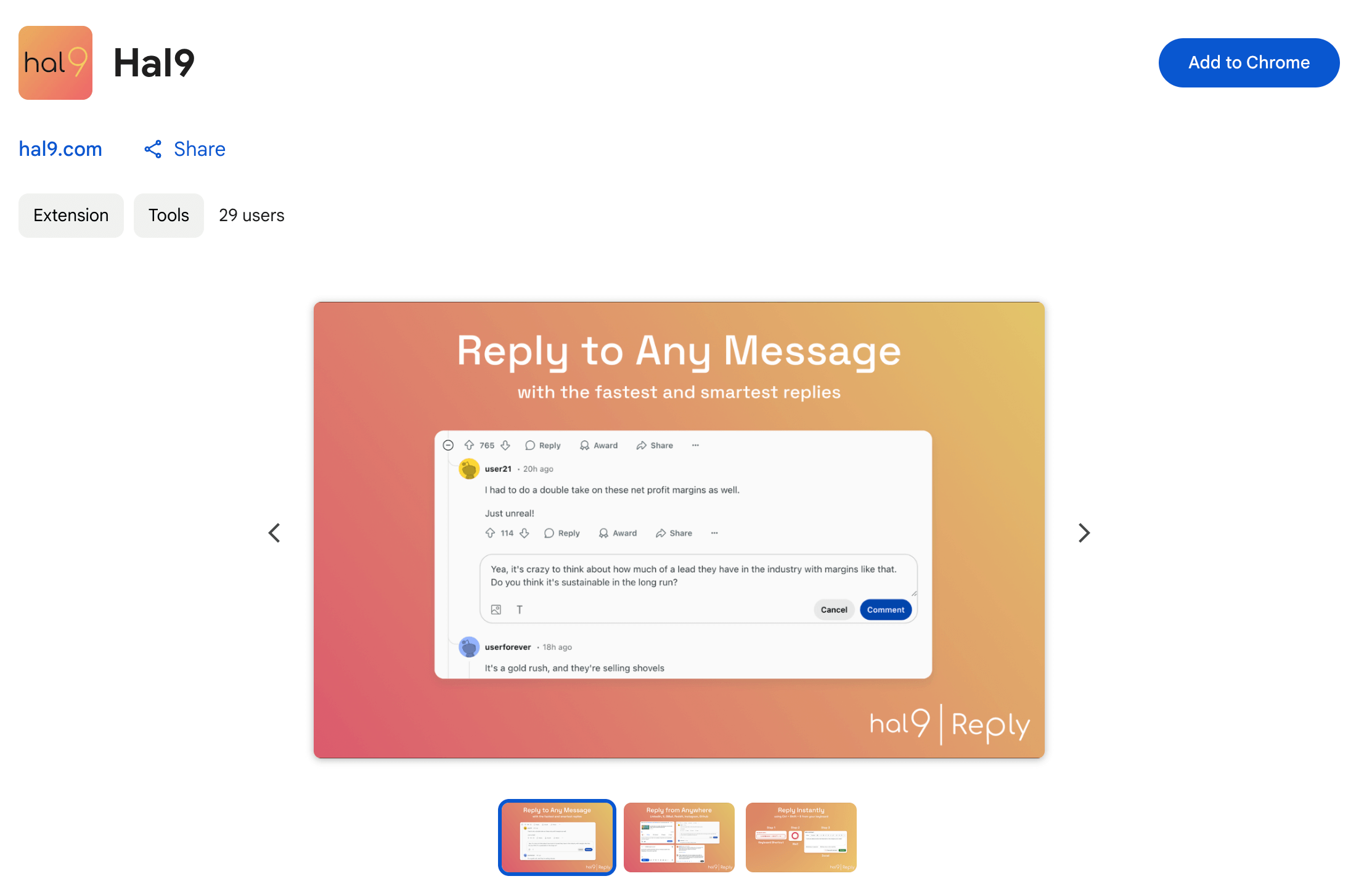 Recently, we launched Hal9 Reply, a Chrome extension powered by the Hal9 Platform. Curious how we built the product, website, and marketing in just si